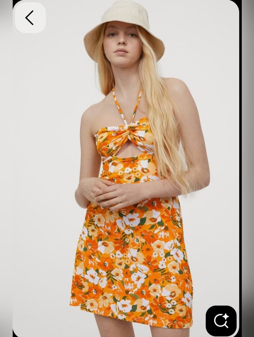 Mini Halter Strap Cutout Dress